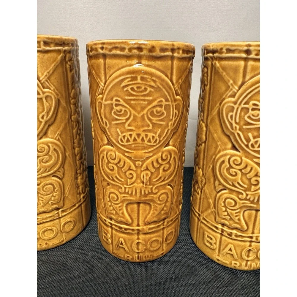 Bacoo Rum Tumblers Man Cave Tiki Room 6